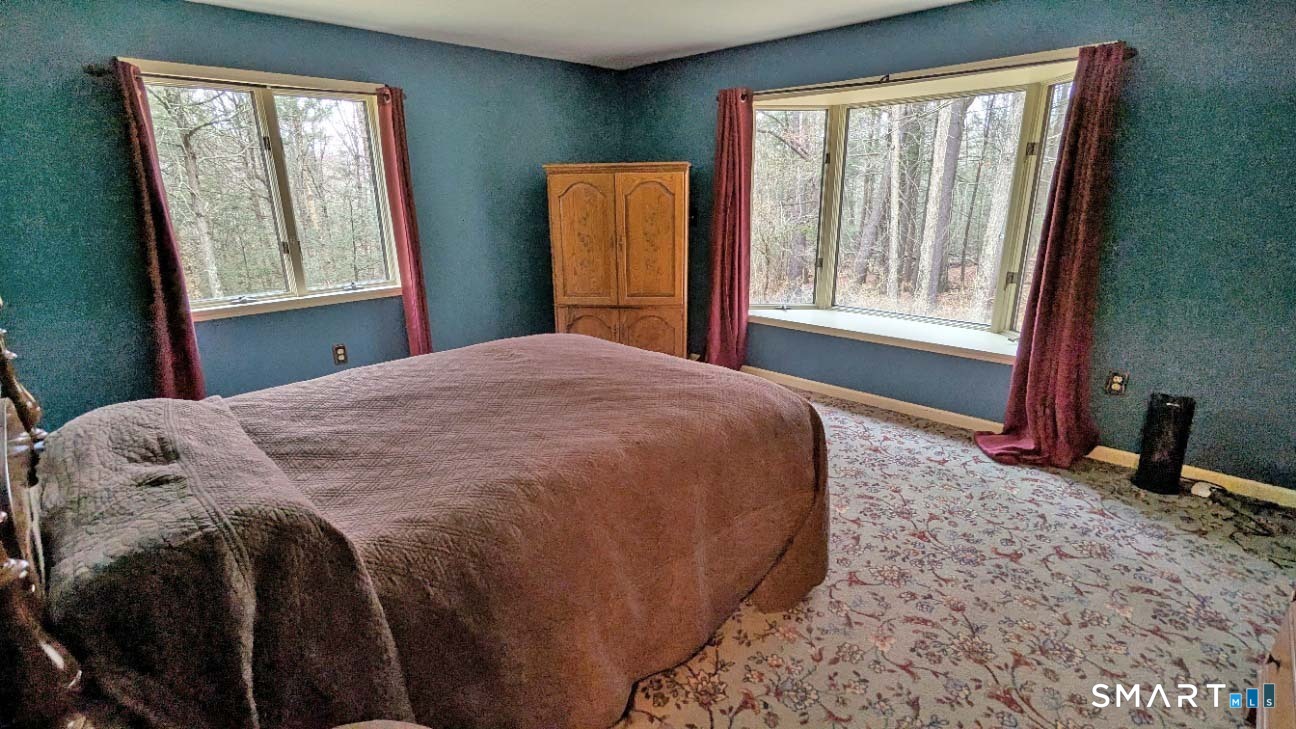 123 Old North Road Winchester, CT 06098 - Photo 14 of 28 Bow window with a view of the back yard