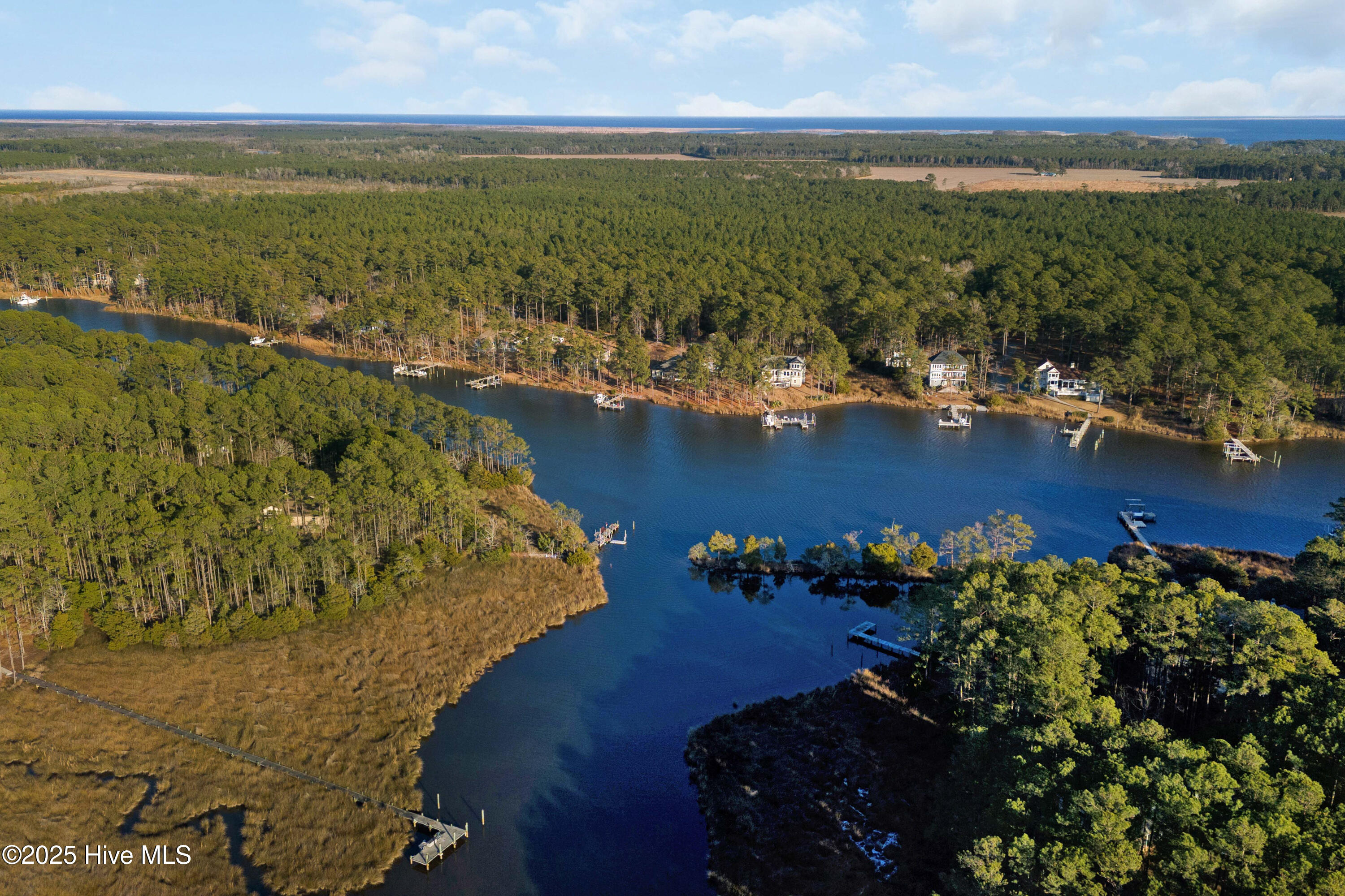 2896 Brown Creek Road Merritt, NC 28556 - Photo 57 of 59 Aerial View / Waterview