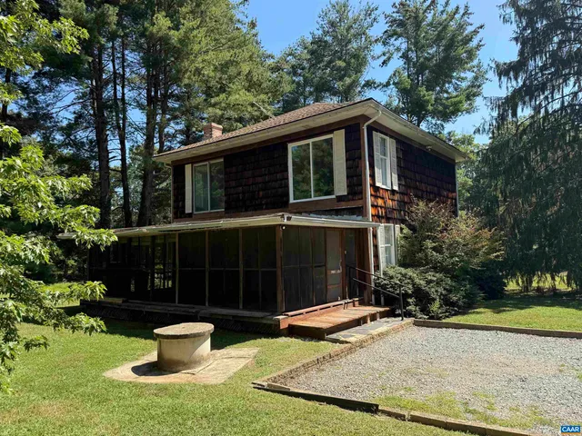 a view of outdoor space with garden