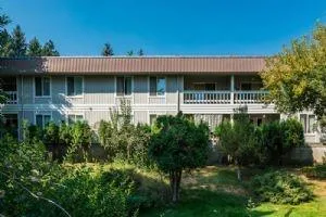 a view of house with yard and outdoor seating