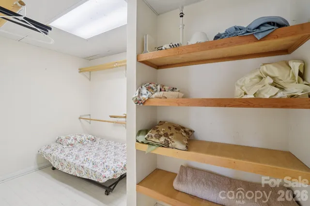 a room with storage and utility