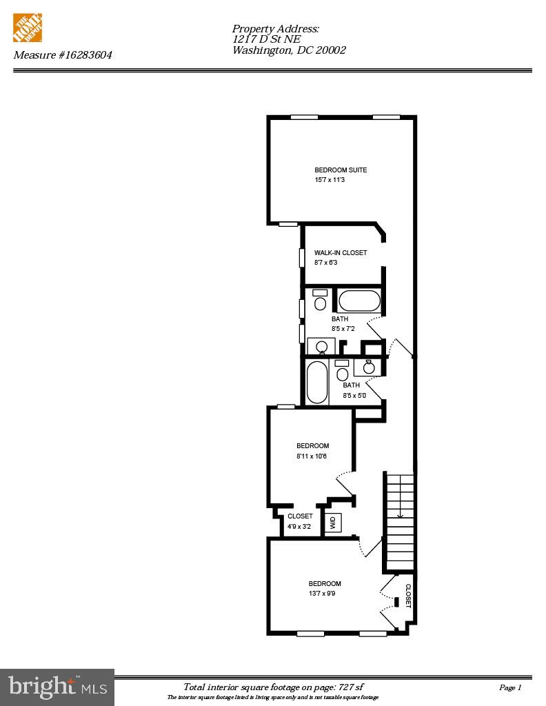 1217 D Street Northeast Washington, DC 20002 - Photo 39 of 40 Floor plan - Main Level