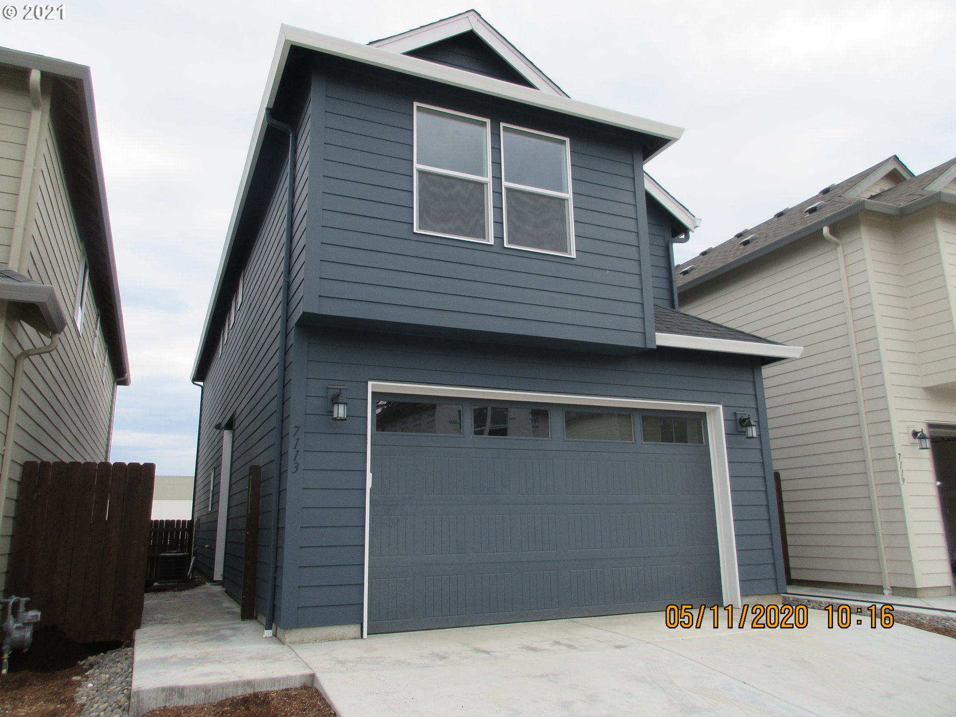 a front view of a house
