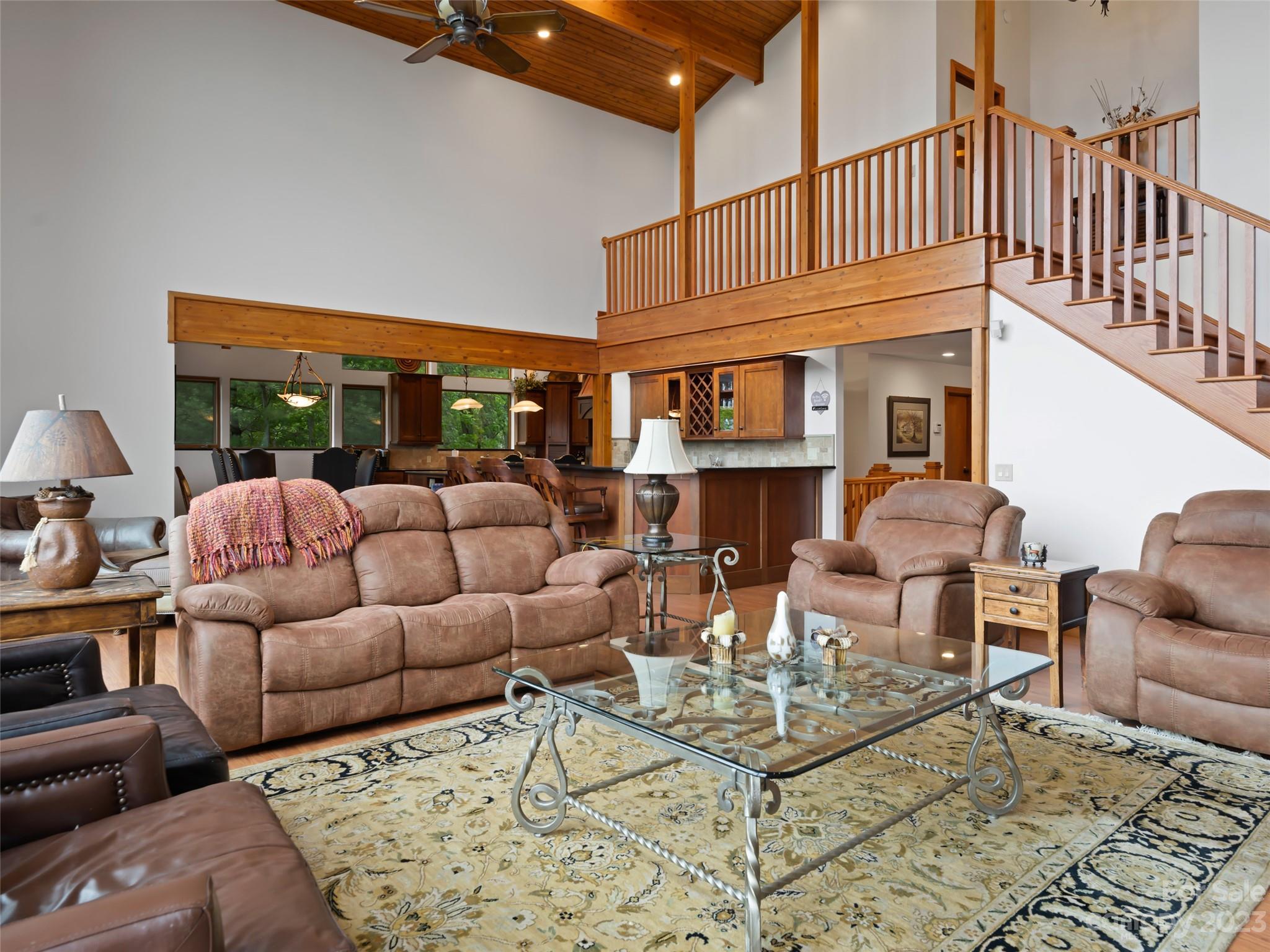 323 Lucky Lane Clyde, NC 28721 - Photo 17 of 48 a living room with furniture