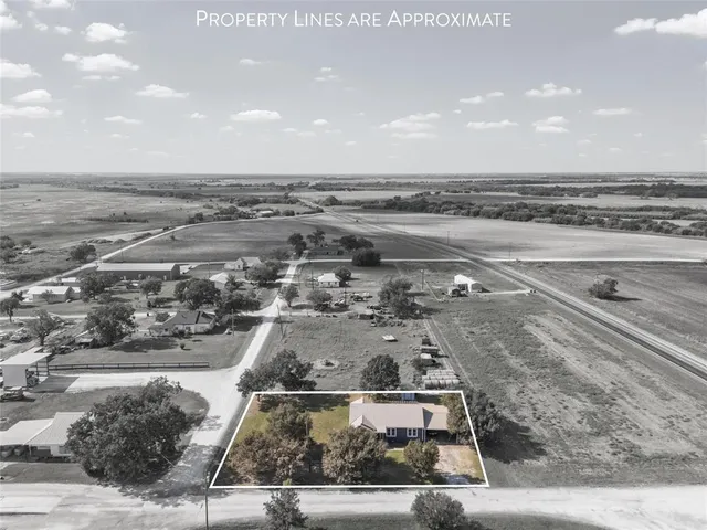 an aerial view of a building