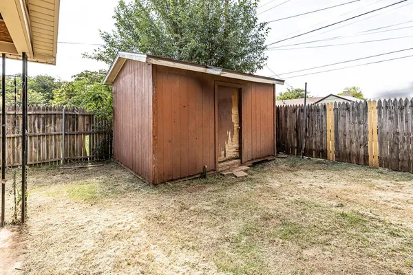 a backyard of a house