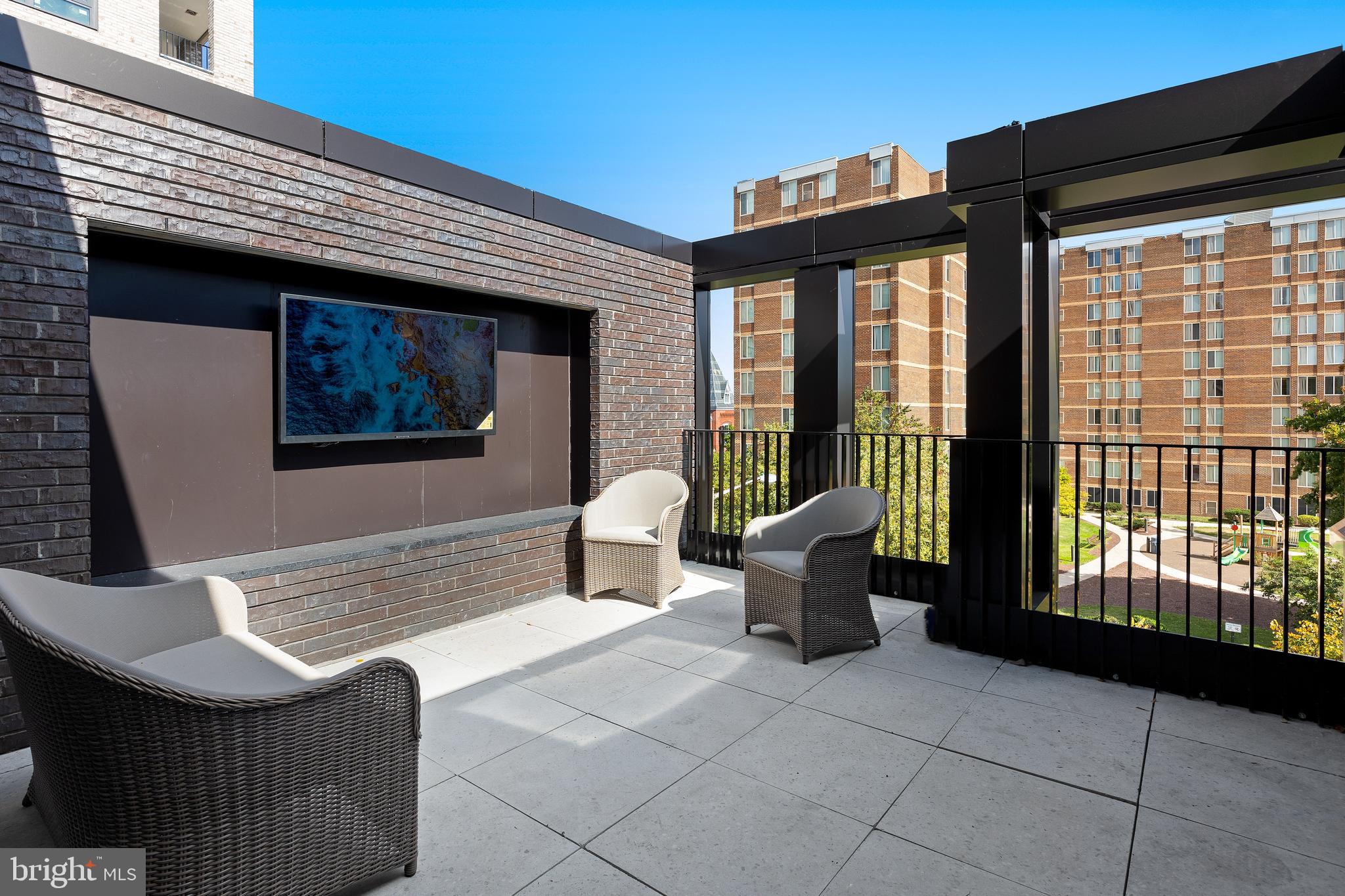 1328 8th Street Northwest Washington, DC 20001 - Photo 38 of 55 Terrace on Level 4 with grill and fire place