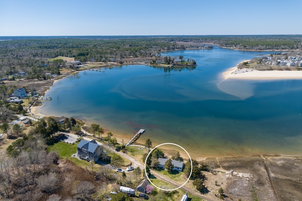 30 Lydias Island Road Wareham, MA 02571 - Photo 14 of 18 an aerial view of a house with a lake view