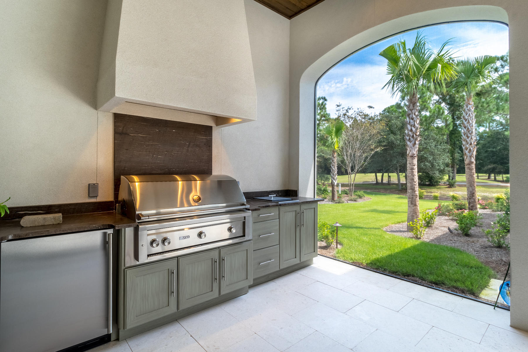 3522 Burnt Pine Lane Miramar Beach, FL 32550 - Photo 42 of 54 a kitchen with a stove and a view of living room