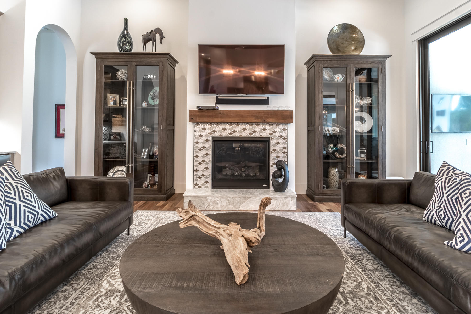 3522 Burnt Pine Lane Miramar Beach, FL 32550 - Photo 10 of 54 a living room with furniture and a fireplace