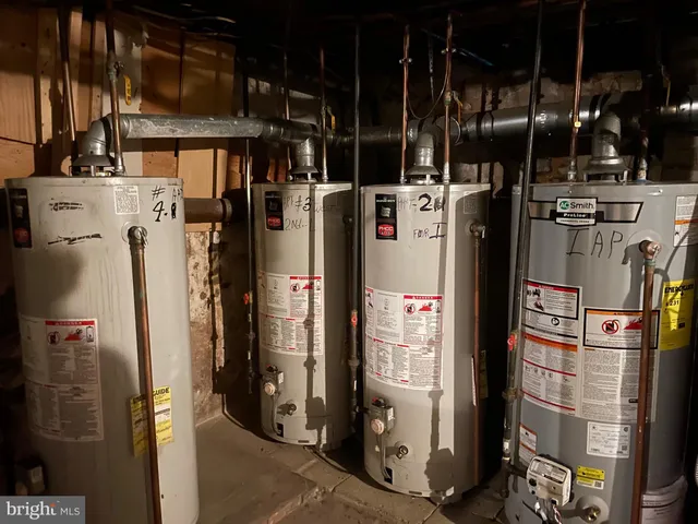 a bathroom with a shower and a vanity