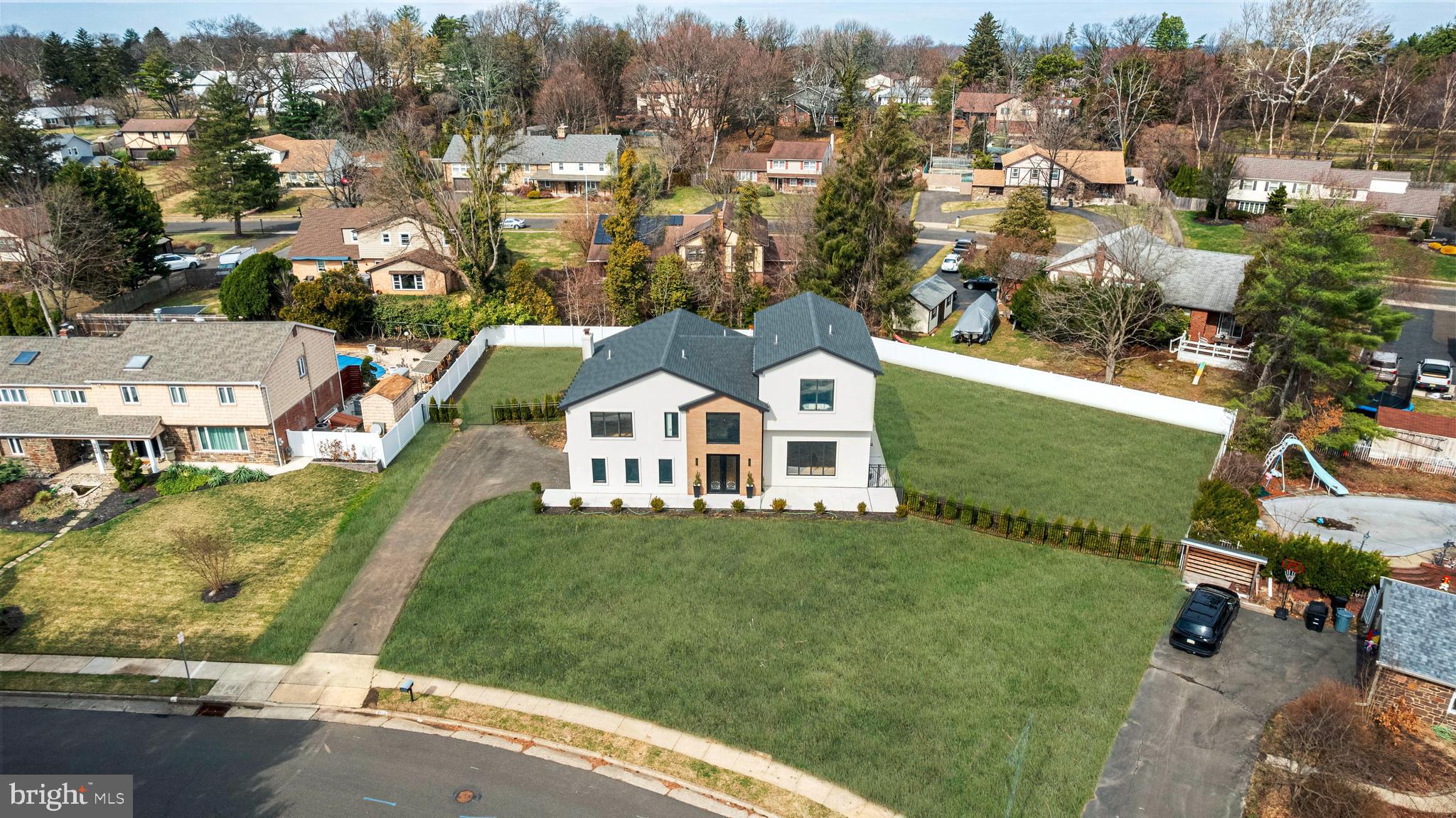 3750 Wheatsheaf Road Huntingdon Valley, PA 19006 - Photo 4 of 45 an aerial view of residential houses with outdoor space and trees