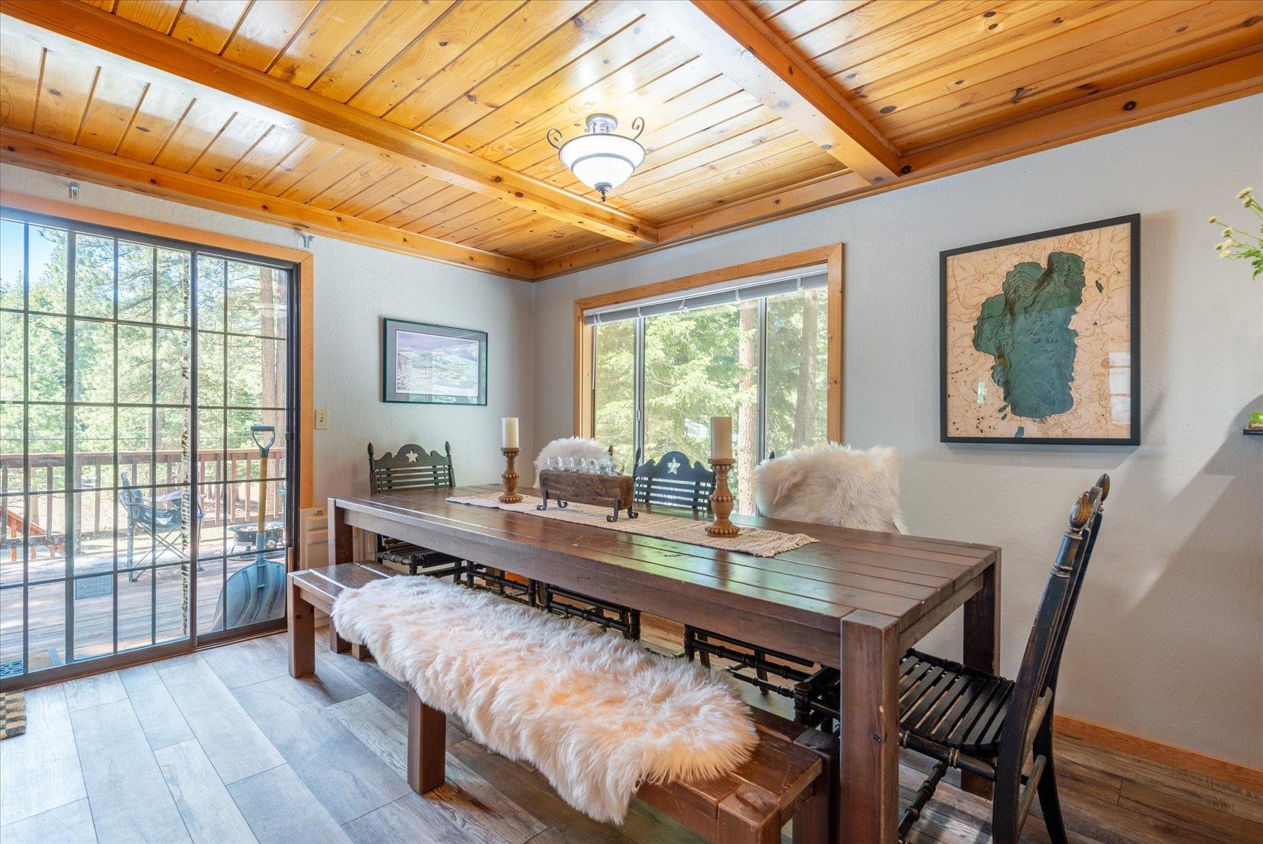 12080 Pine Forest Road Truckee, CA 96161 - Photo 11 of 20 a dining room with furniture and wooden floor