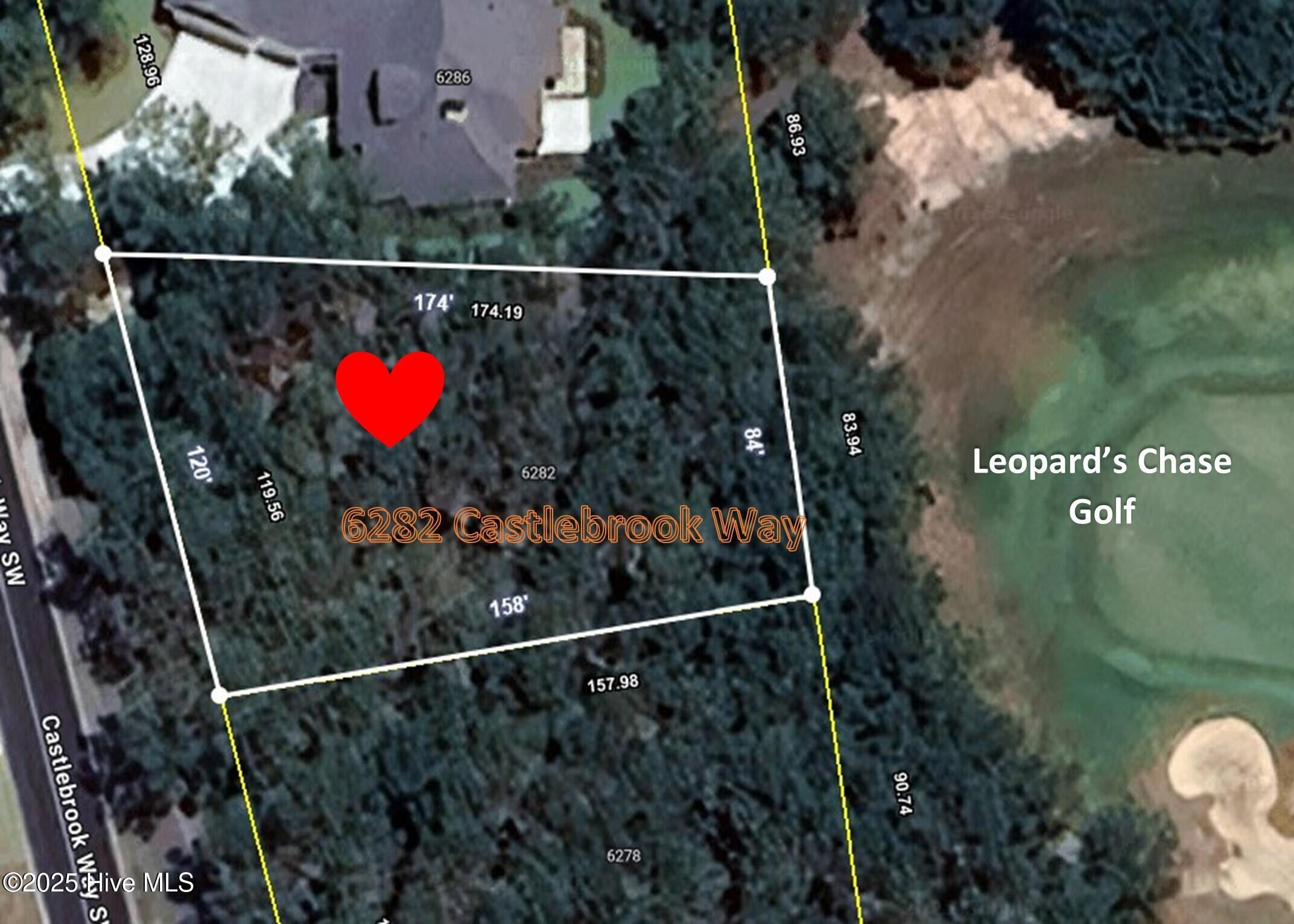 6282 Castlebrook Way Southwest Ocean Isle Beach, NC 28469 - Photo 9 of 35 6282 Castlebrook Way Aerial map