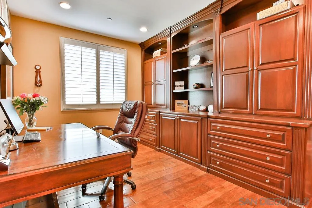 16237 Cayenne Ridge Road San Diego, CA 92127 - Photo 12 of 34 a view of a workspace with furniture and a window