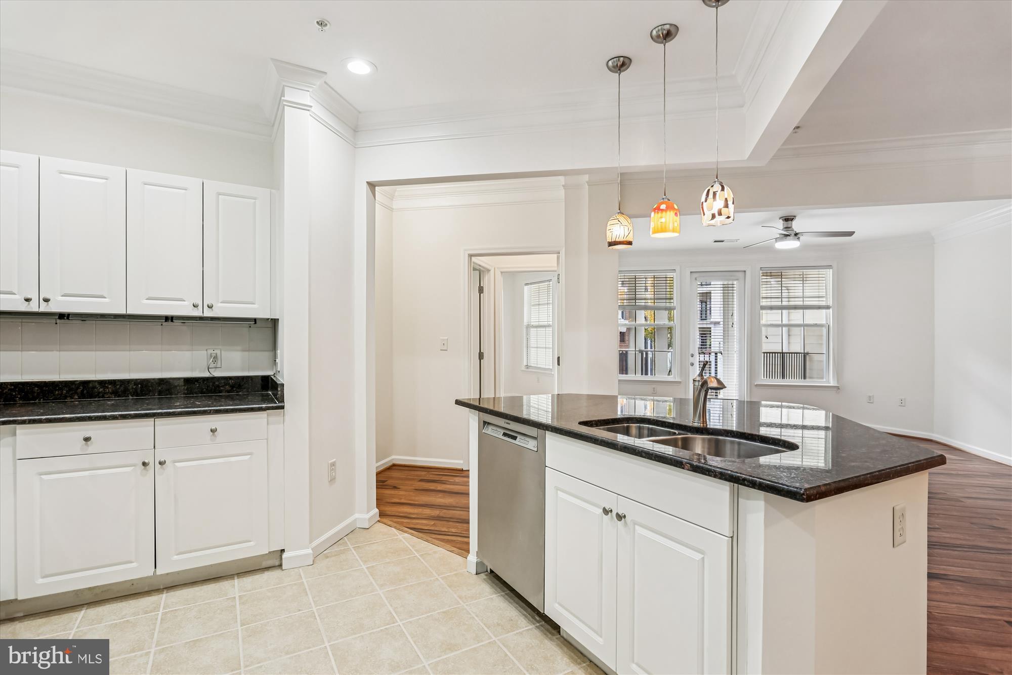 23 Arch Place, Unit 273 Gaithersburg, MD 20878 - Photo 19 of 103 a kitchen with granite countertop a sink and white cabinets