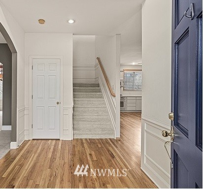 3518 Northeast 24th Court Renton, WA 98056 - Photo 4 of 17 a view of entryway with wooden floor