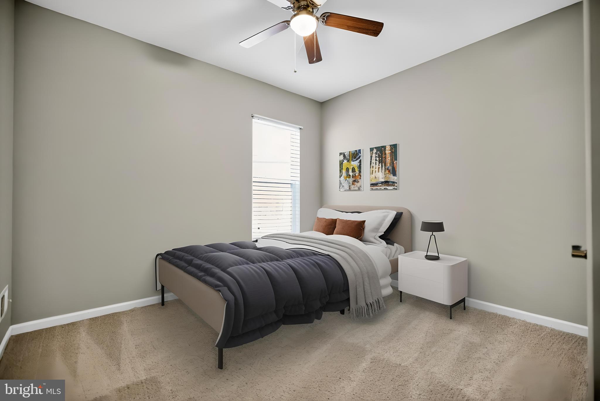 32 Montauk Avenue Fredericksburg, VA 22406 - Photo 24 of 30 a spacious bedroom with a bed and a chandelier
