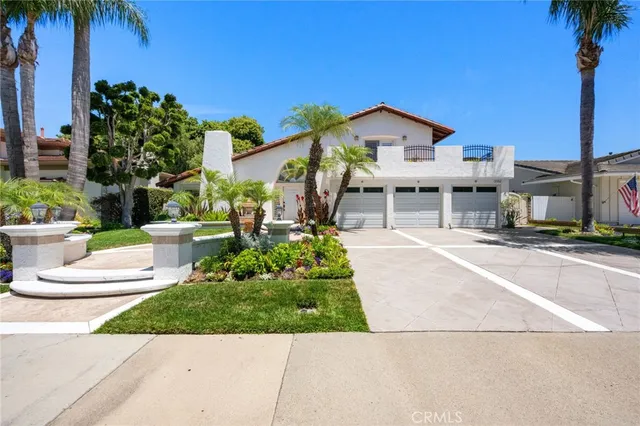a house view with a garden space