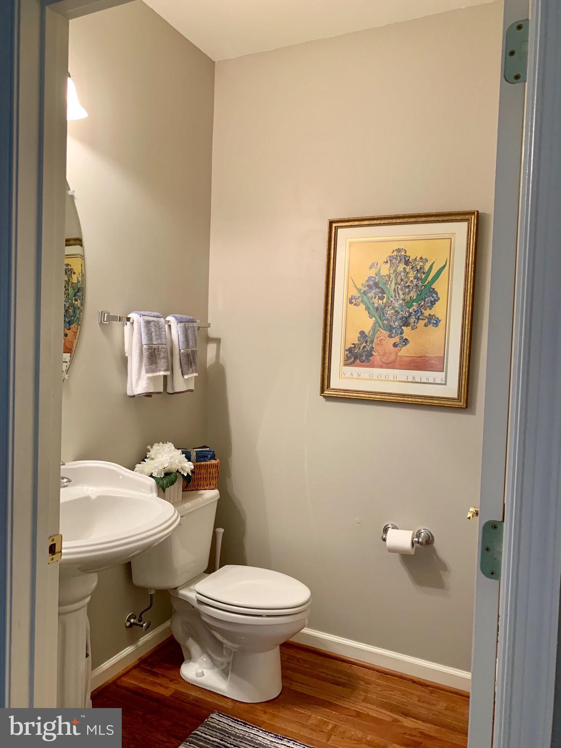 226 West Ridge Court Warrenton, VA 20186 - Photo 5 of 43 Hardwood in powder room