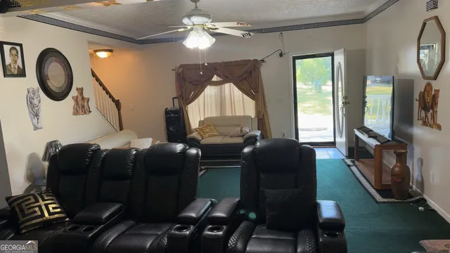 a bedroom with a bed and lamp