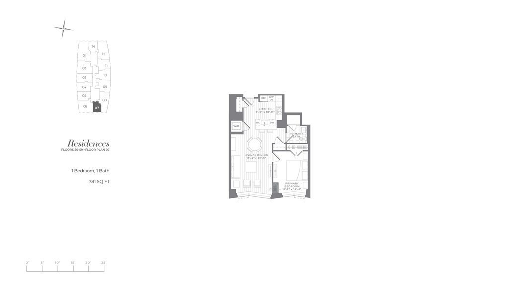 240 Devonshire Street, Unit 5707 Boston, MA 02110 - Photo 38 of 38 a picture of a floor plan