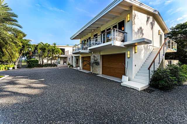a view of a lake with a big yard