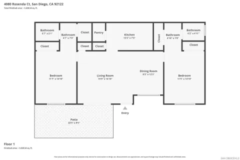 $745,000 | 4080 Rosenda Court, Unit 210, San Diego, CA 92122