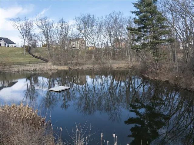 a view of residential houses with trees