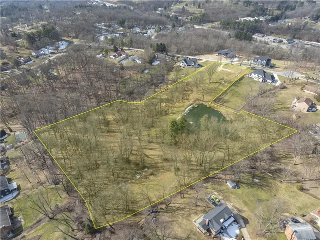 a view of a lake with outdoor space