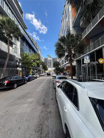 an outdoor view with patio