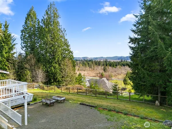 a house view with a outdoor space