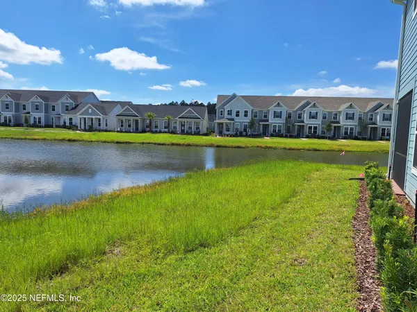 a view of a swimming pool and outdoor space