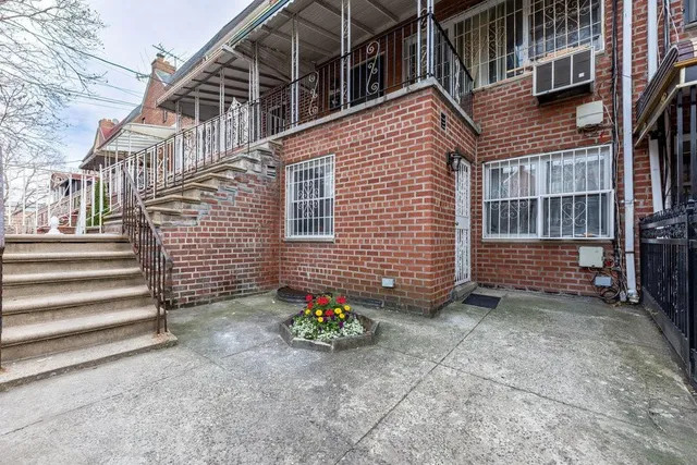 a backyard of a house