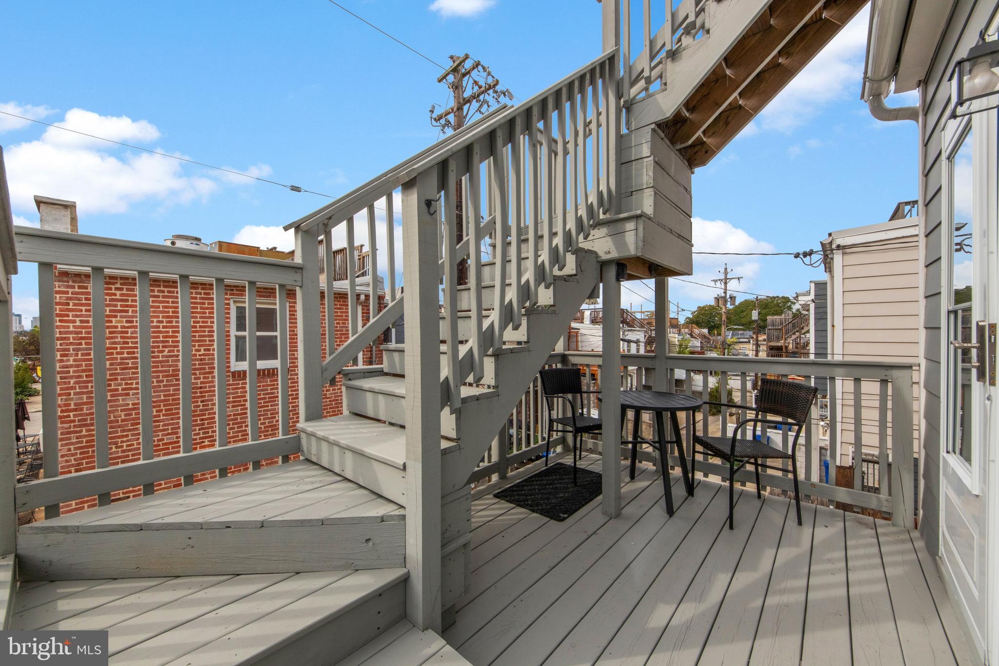 534 South Decker Avenue Baltimore, MD 21224 - Photo 40 of 55 2nd level deck to rooftop deck