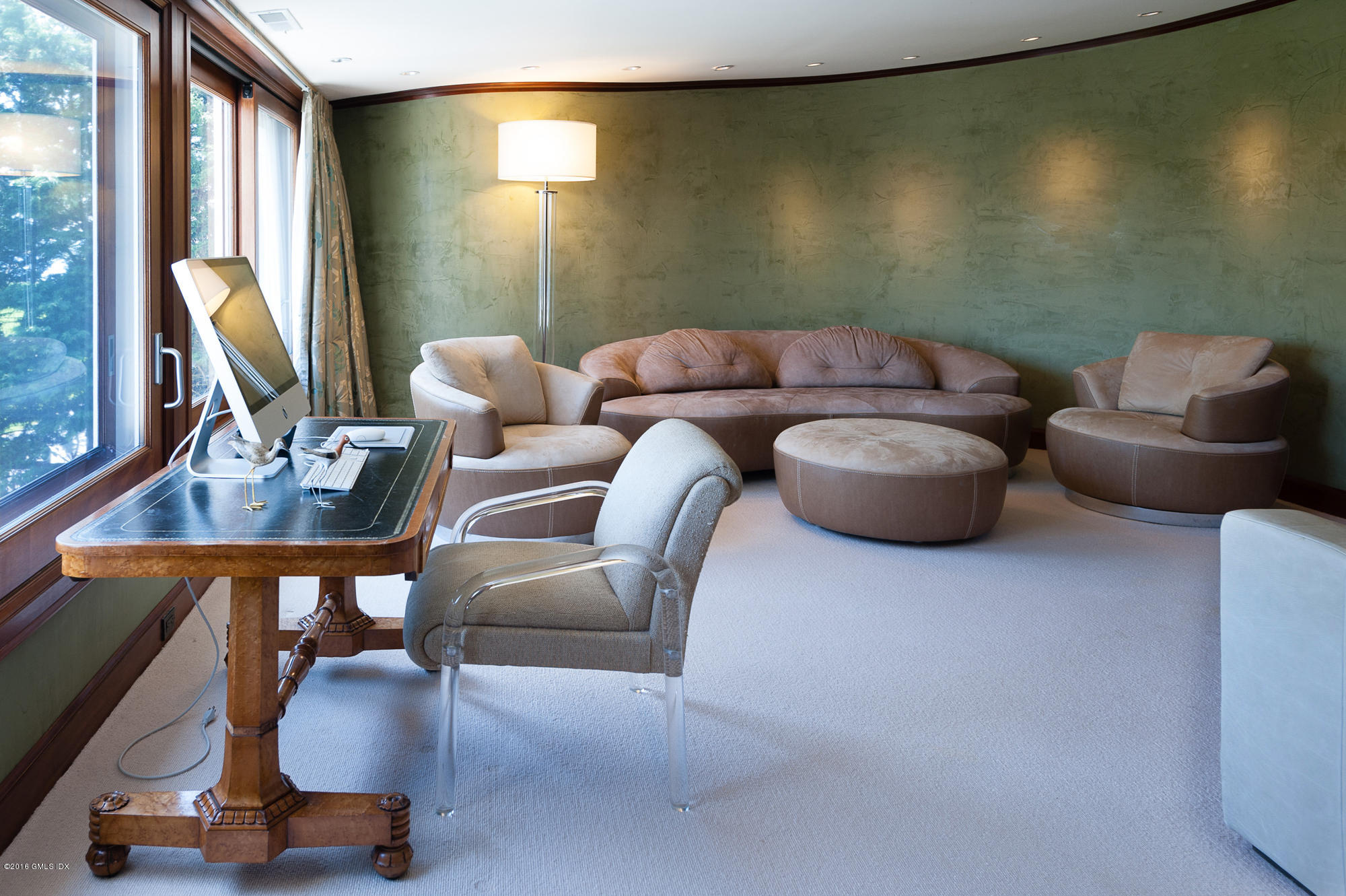 2 Seagate Road Riverside, CT 06878 - Photo 15 of 38 a living room with furniture and a floor to ceiling window