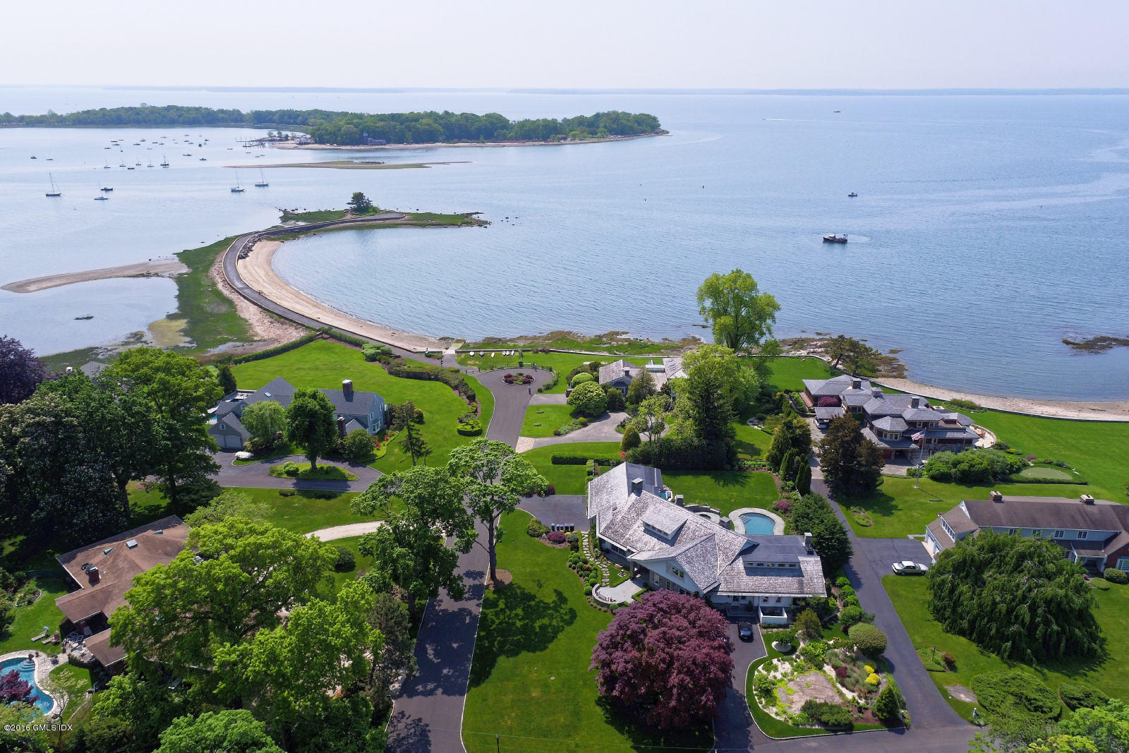 2 Seagate Road Riverside, CT 06878 - Photo 34 of 38 a view of a lake and a yard