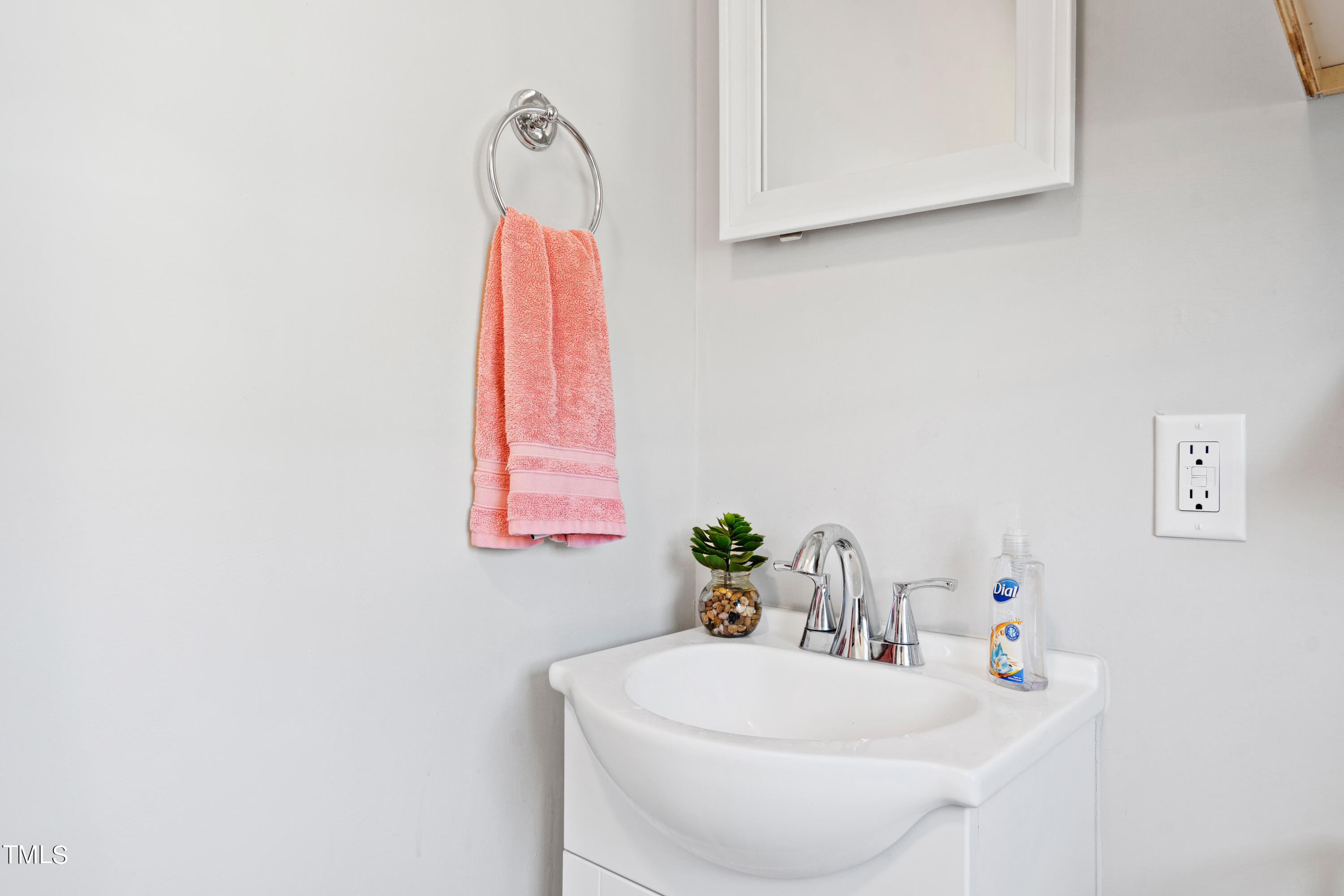 2413 Kennington Road Raleigh, NC 27610 - Photo 26 of 33 a bathroom with a sink and a mirror