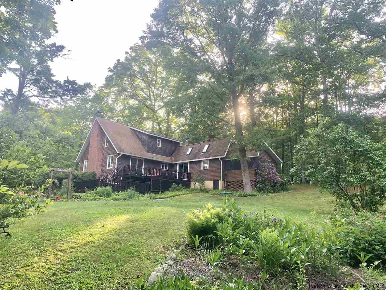 71 Brink Road Saugerties, NY 12477 - Photo 30 of 33 a view of a house with a big yard and large trees