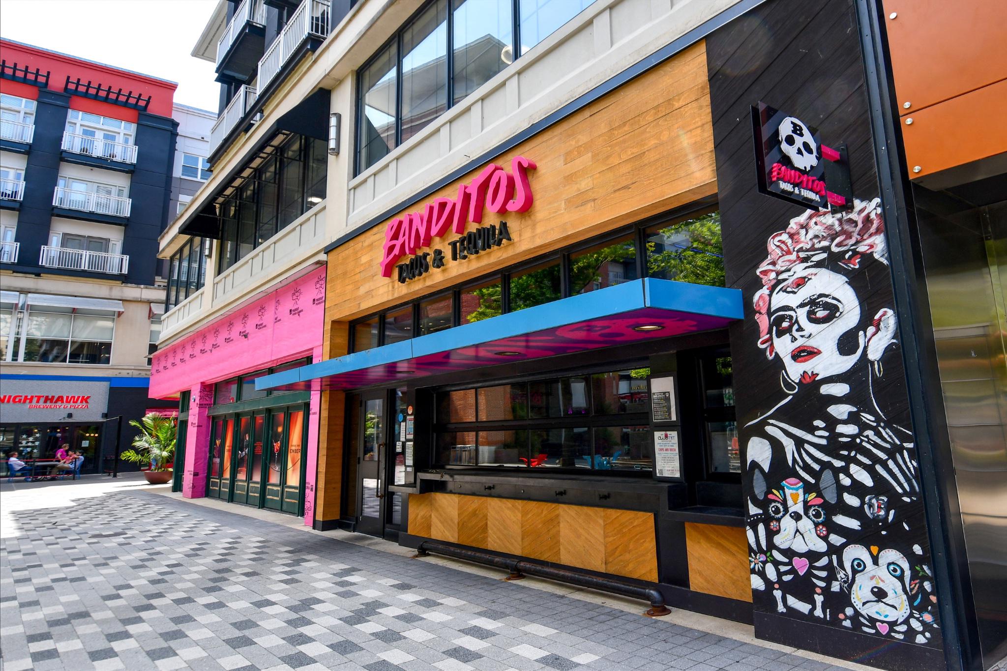1300 South Arlington Ridge Road, Unit 204 Arlington, VA 22202 - Photo 37 of 49 Vibrant eatery with striking mural.
