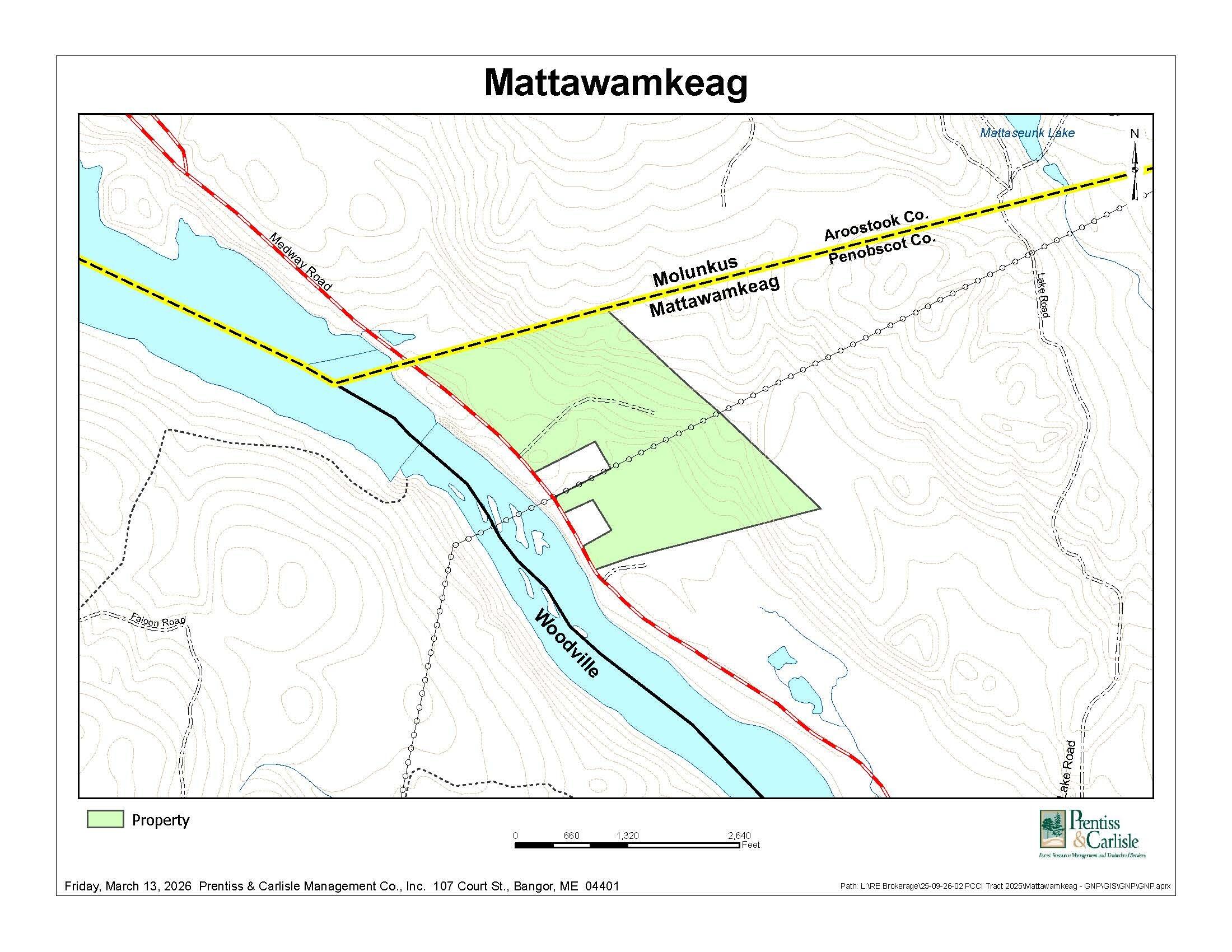 157 Rte Mattawamkeag Me 04459 Route Mattawamkeag, ME 04459 - Photo 7 of 9 Mattawamkeag Location Map