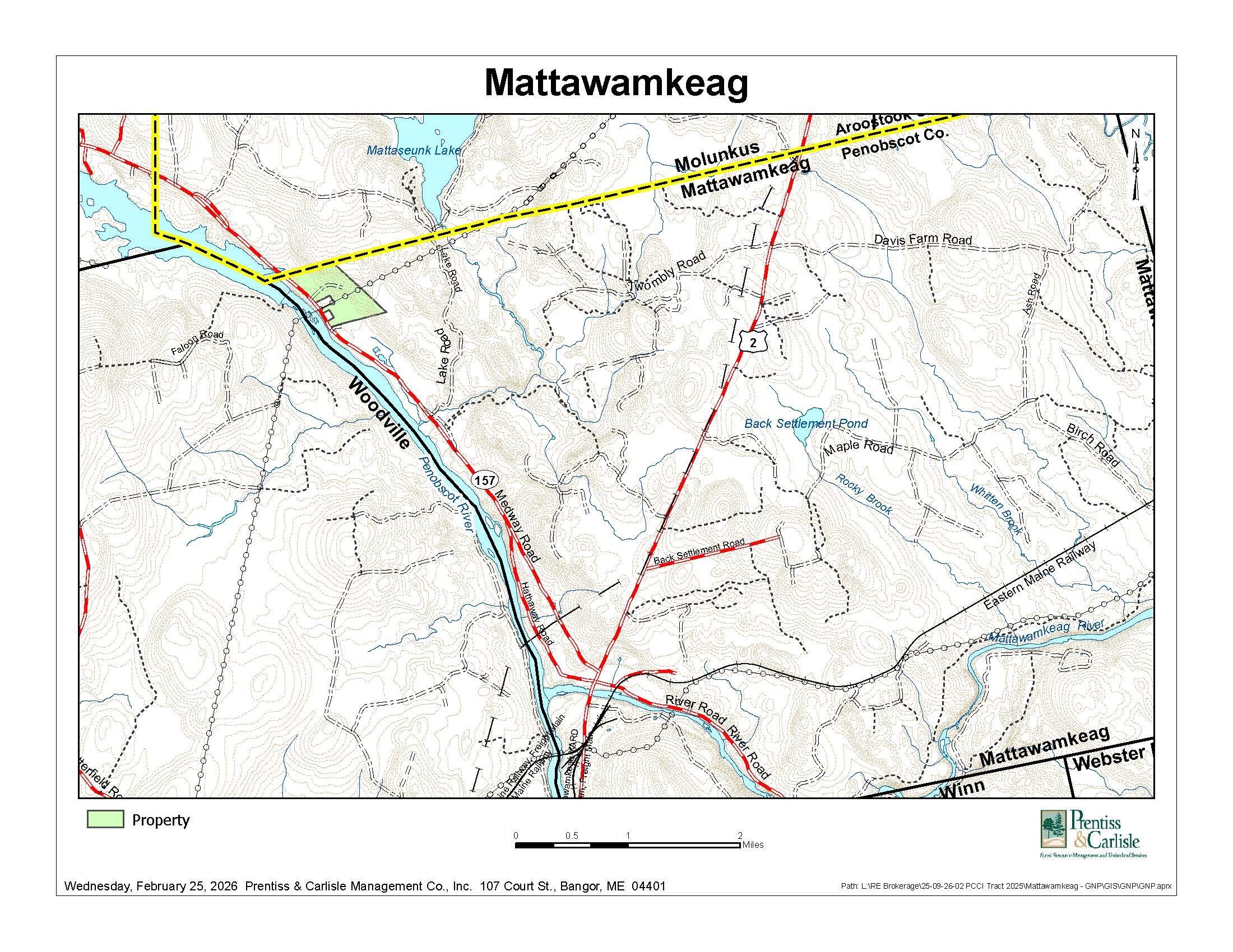 157 Rte Mattawamkeag Me 04459 Route Mattawamkeag, ME 04459 - Photo 8 of 9 Mattawamkeag Location Map Lrg