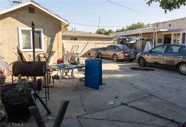 a view of outdoor space with seating
