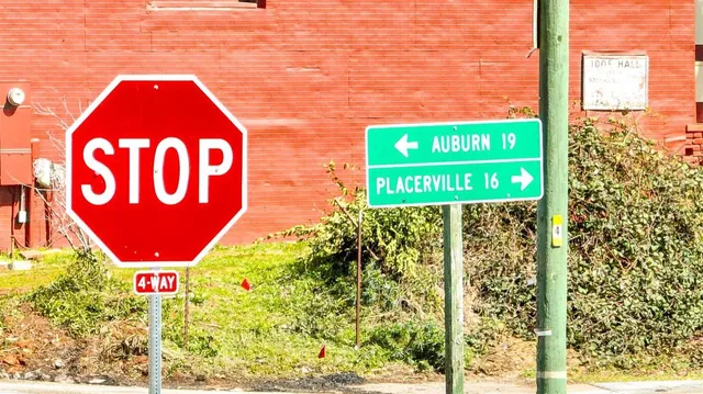 a view of a sign board