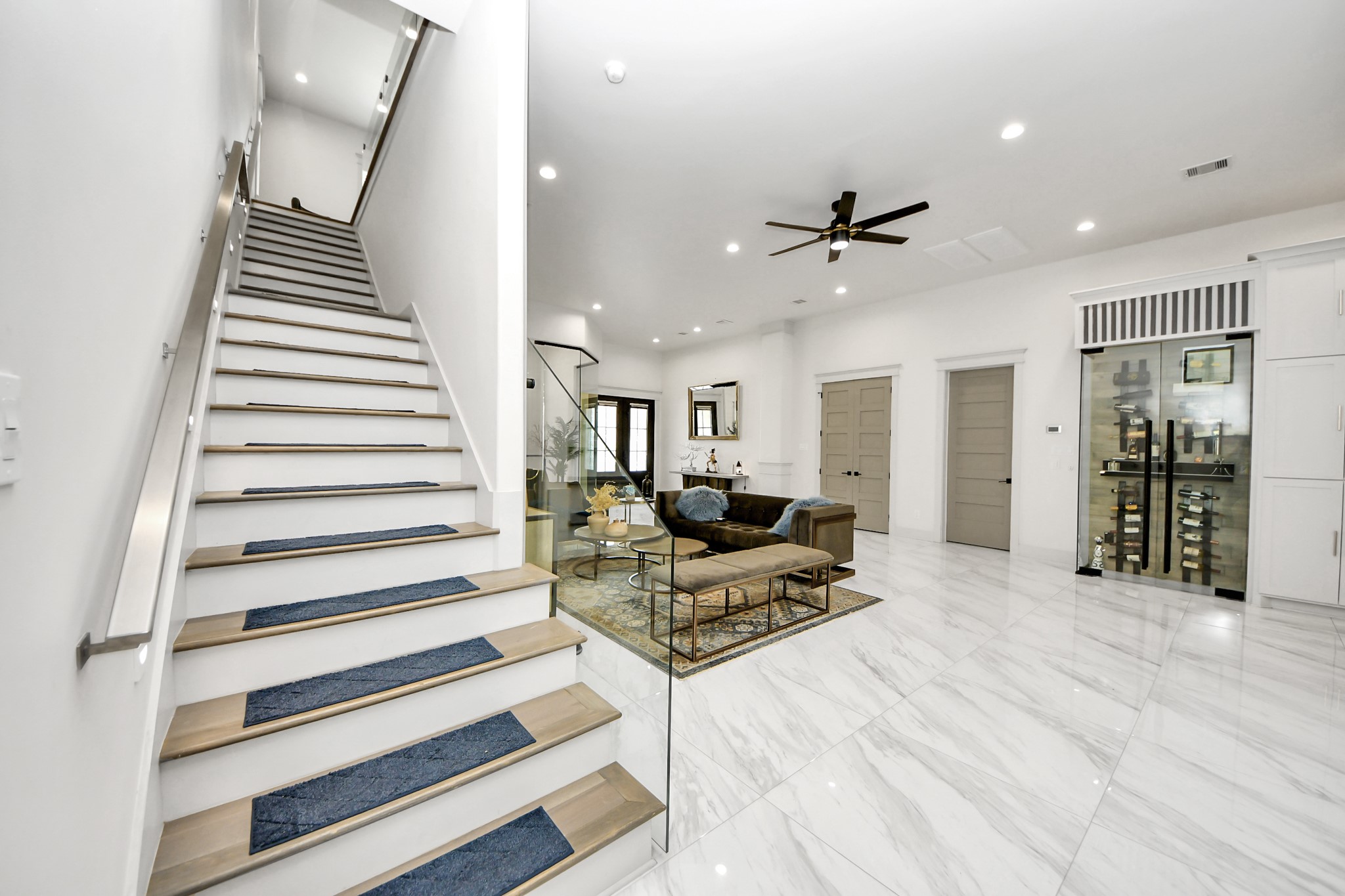 3520 Beauchamp Street Houston, TX 77009 - Photo 27 of 50 a view of a livingroom with furniture and stairs
