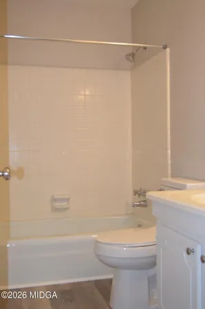 a view of a room that has a window in it