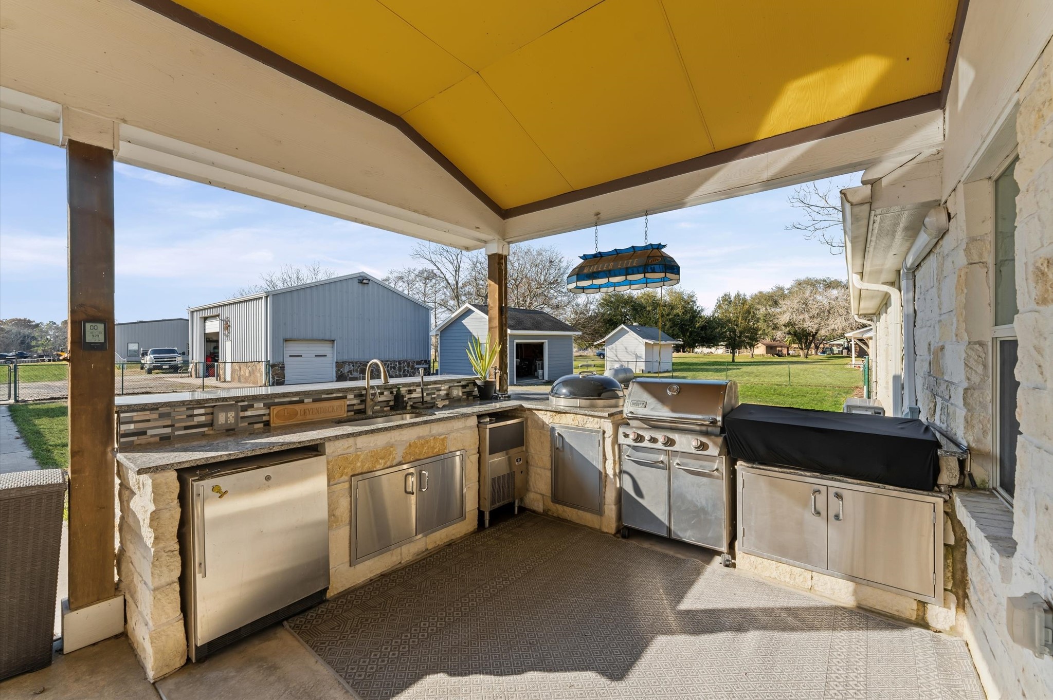 1840 Caroline Street Dickinson, TX 77539 - Photo 27 of 45 Spacious Outdoor Kitchen Area