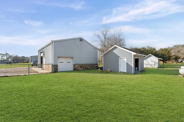 a house view with a outdoor space