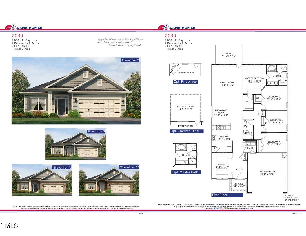 101 Decatur Drive Fuquay-Varina, NC 27526 - Photo 39 of 39 Floor plan with room dimensions