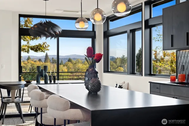 a view of entryway and workspace